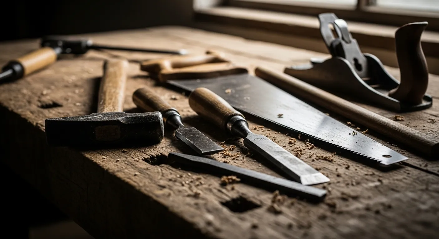 Les outils indispensables du charpentier